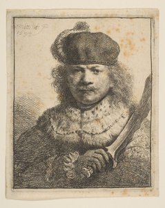 رامبرانت مع رفع صابر ، 1634. بواسطة رامبرانت فان راين
