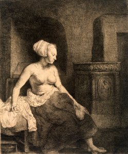 جالسة عاريات ، 1658