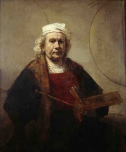 صورة ذاتية بدائرتين ، حوالي 1665-1669 بواسطة رامبرانت فان راين