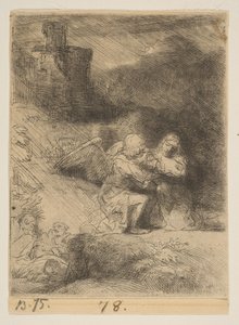 العذاب في الحديقة ، كاليفورنيا. 1652. بواسطة رامبرانت فان راين