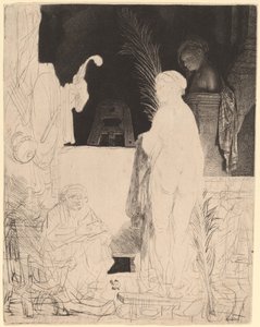 الفنان رسم من النموذج ، ج. 1639. بواسطة رامبرانت فان راين