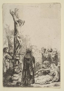 الصلب: صفيحة صغيرة ، كاليفورنيا. 1635. بواسطة رامبرانت فان راين