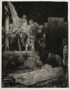 النسب من الصليب بواسطة Torchlight ، 1654. بواسطة رامبرانت فان راين