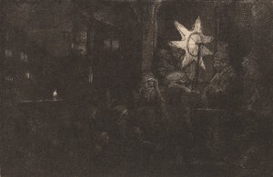 نجمة الملوك: قطعة ليلية ، ج. 1651. بواسطة رامبرانت فان راين