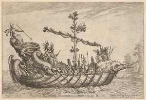 Peleus and Talamon ، من سلسلة Vessels of the Argonauts ، لحفل الزفاف ... ، 1608. بواسطة ريميجيو كانتاجالينا