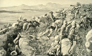 "الإغاثة من Ladysmith - آخر الاندفاع في Hlangwane Hill" ، 1900. بواسطة رينيه بول