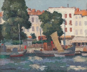Le Quai des Dames (زيت على الخيش)