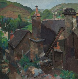 مدخنة قديمة في Estaing ، أفيرون