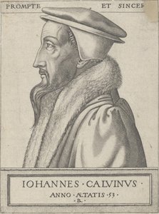 جان كالفين (1509-1564) ، عالم لاهوت وقوة أساسية في الإصلاح البروتستانتي ، يبلغ من العمر 53 عامًا بواسطة رينيه بويفين