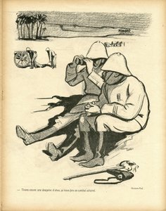 رسم توضيحي لهيرمان بول (1864-1940) في Le Canard Sauvage بواسطة رينيه جورج هيرمان بول