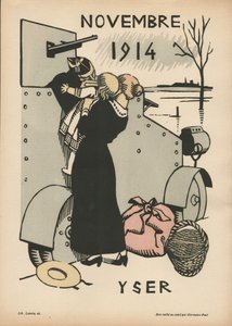 تقويم الحرب (السنة الأولى؟ أغسطس 1914 - يوليو 1915) (قطع خشبية ملونة)