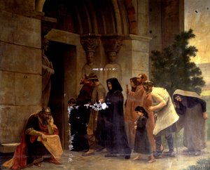 ريموند السادس (1156-1222) ، كونت تولوز ، "المطرودين" في 1208 للبابا إنوسنت الثالث (1160-1216). رينيه رافاوت بواسطة رينيه رافاوت