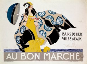 ملصق للمتاجر الكبرى "" Au Bon Marche "(ملصق) بواسطة رينيه فنسنت