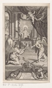 وقت الأب يكشف التاريخ التاريخ السياسي لهويبنرز (العنوان على الشيء) صفحة العنوان لـ: Johann Hübner ، أسئلة موجزة من التاريخ السياسي ، ١٧٢٢ بواسطة ديرك هاك (أنا)