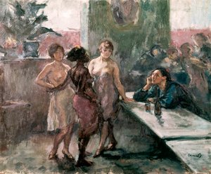 في النزل. لوحة لريكاردو كانالز واي لامبي (1876-1931)