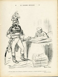 رسم توضيحي لريكاردو فلوريس (1878-1918) في Le Lire ، 29/11/13 - في الجمهورية الثالثة - Iere Republique - General Generaux ، بابتيست فوري (1853-1938)