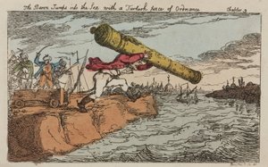 Baron Munchausen steals a Turkish cannon بواسطة ريتشارد (بعد) داد