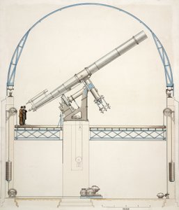 Equatorially mounted refracting telescope with dome بواسطة ريتشارد (بعد) داد