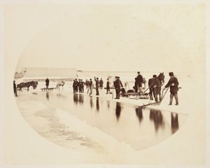 Ice cutting on the St Lawrence River