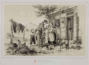 Miner returning home, Germany, c 1851 بواسطة ريتشارد (بعد) داد