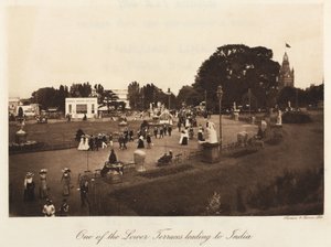 People relaxing in Crystal Palace Park, Sydenham