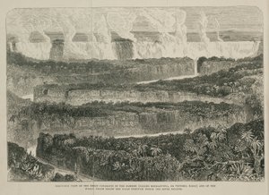 Victoria Falls, Africa, c 1855 بواسطة ريتشارد (بعد) داد