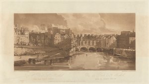 منظر لبونت سانت ميخائيل ، مأخوذ من Pont Neuf ، 1803
