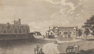 قصر Archiepiscopal القديم في ميدستون ، من إدوارد هاستد ، التاريخ وتوبو ... ، 1782. بواسطة ريتشارد برنارد جودفري