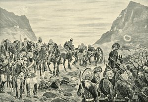 هجوم في وادي كورام ، 1901. بواسطة ريتشارد كاتون الثاني وودفيل