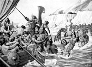 غزاة الساكسون ، 1921. بواسطة ريتشارد كاتون الثاني وودفيل