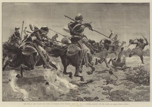 الحرب في السودان ، القتال في حاشين ، بالقرب من سواكيم ، 20 مارس ، لانسر الخامس يتقاضى على هجوم عثمان عثمان ديجنا