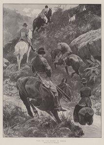 مع Stag-Hounds في Exmoor