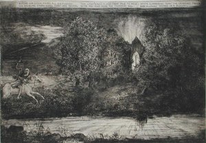 مشهد من تام أوشانتر لروبرت بيرنز (1759-96) (حفر) بواسطة ريتشارد كوكل لوكاس