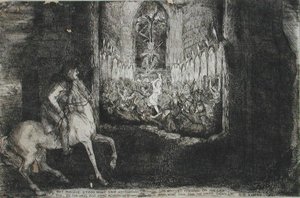 مشهد من تام أوشانتر لروبرت بيرنز (1759-96) (حفر) بواسطة ريتشارد كوكل لوكاس