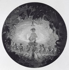 Puck and the Fairies ، منقوش بواسطة William Home Lizars (1788-1859) بواسطة ريتشارد داد