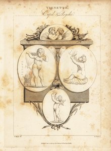 الأحجار الكريمة التي توضح كيوبيد والنفسية، 1812 (نقش)