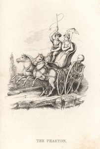 الهيكل العظمي للموت والفايتون. ، 1827 (نقش)