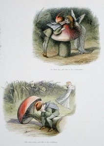 وجدها ، وهذه هي النتيجة ، وهي تهرب وهذه هي حالته ، الرسوم التوضيحية من "In Fairyland: A Series of the Elf-World" لـ William Allingham و Andrew Lang (color litho) بواسطة ريتشارد دويل