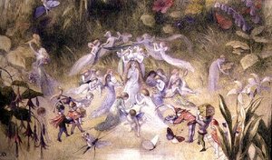 مرحاض تيتانيا ، حوالي عام 1870 (ألوان مائية على ورق) بواسطة ريتشارد دويل