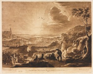 Liber Veritatis: No. 89 ، منظر لبلد ممتد جبلي