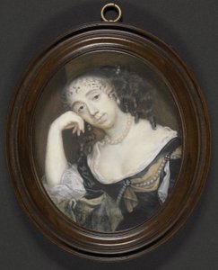 إليزابيث دورمر ، كونتيسة كارنارفون (ت 1677) (ني كابيل) ، c.1665 (لون الجسم على الرق الذي وضع على البطاقة)
