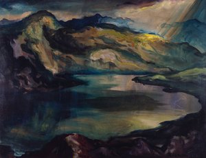 بحيرة جبلية بواسطة ريتشارد هارلفينغر