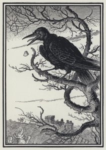 The Fox And The Crow (engraving) بواسطة ريتشارد هايواي