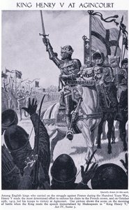 الملك هنري في أجينكورت 1415 م ، 1950 م بواسطة ريتشارد هنري بروك
