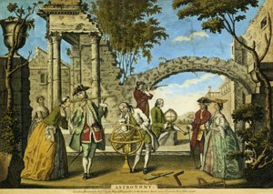 علم الفلك ، حانة. بقلم روبرت ساير (fl.1750-80) c.1750 (aquatint) بواسطة ريتشارد هيوستن