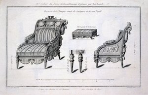 كرسي بذراعين برجر على الطراز التركي ، من أعمال مختلفة من قبل Lalonde ، مصمم ومصمم ، تم نشره 1780-96 بواسطة ريتشارد لالوند