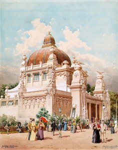 معرض اليوبيل في فيينا 1898. جناح مدينة فيينا ، 1898. بواسطة ريتشارد موسر