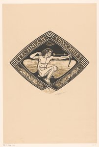 تصميم الغلاف لـ: Technische Tijdschrift، 1914 بواسطة ريتشارد نيكولاوس رولاند هولست (توقيع الفنان)