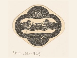 Ex libris of Ina van Eibergen Santhagens-Waller كل يوم له توقعاته الذهبية (العنوان على الكائن) بواسطة ريتشارد نيكولاس رولاند هولست