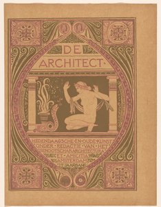 تصميم الغلاف لـ: De Architect، 1911 بواسطة ريتشارد نيكولاس رولاند هولست